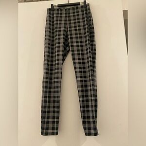 Express Black and White Plaid Leggings